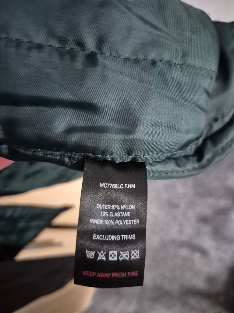 Mens quilted mac coat