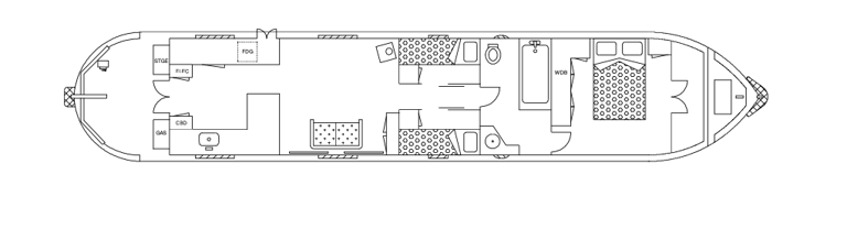 Canal Boat 55ft x 10ft Widebeam by Collingwood Boat Builders (2012) 4-6 berths