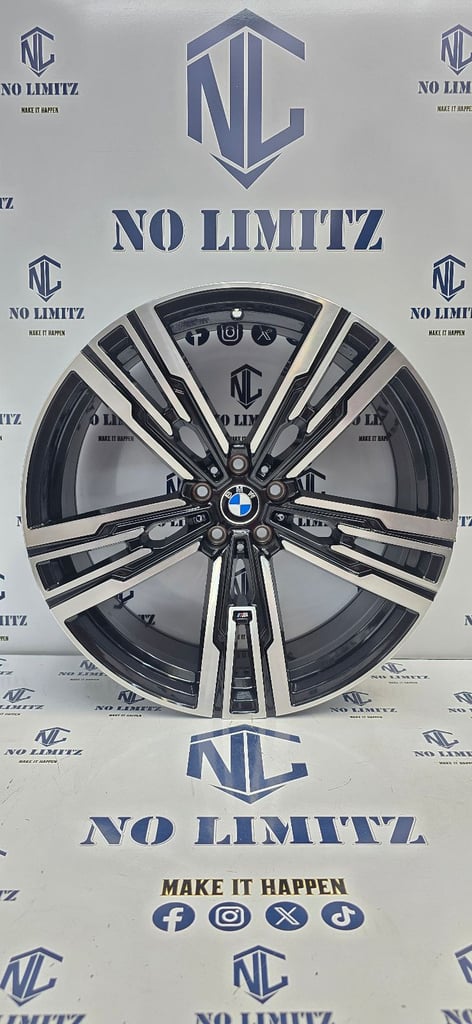 SET OF 4 BRAND NEW BMW 20" 908m STYLE ALLOY WHEELS 4 SERIES 5 SERIES 6 SERIES 5x120 DIAMOND CUT