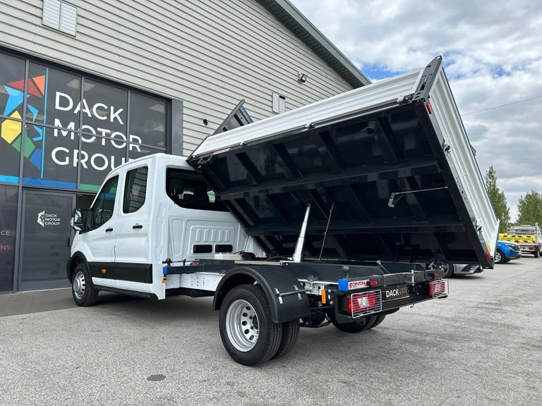 75 Reg, Ford Transit L3 Double Cab Steel Tipper, Tow Bar