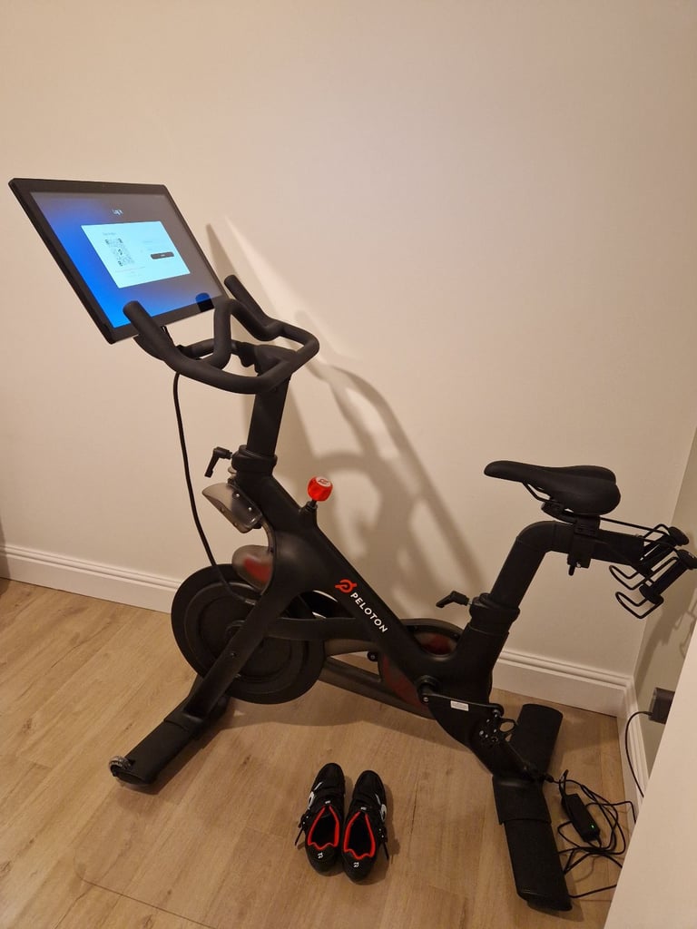 image for 2024 Peloton Bike with mat, weights and shoes