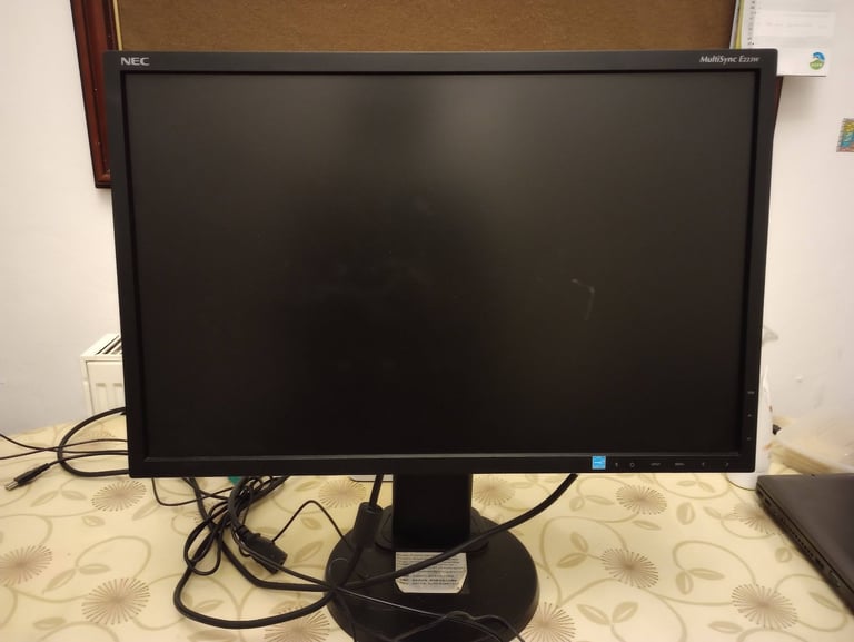NEC MultiSync E223W Widescreen 22 inch LCD Swiveling Monitor Screen, Inputs: VGA, DVI-D, DisplayPort