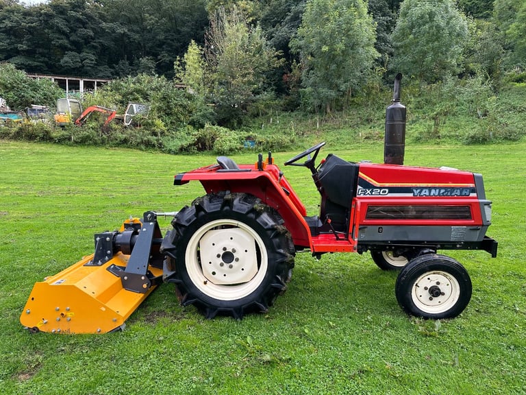 YANMAR FX20 2WD Compact Tractor & New 4ft Flail Mower *** WATCH VIDEO *** 20 HP * * 426 hours