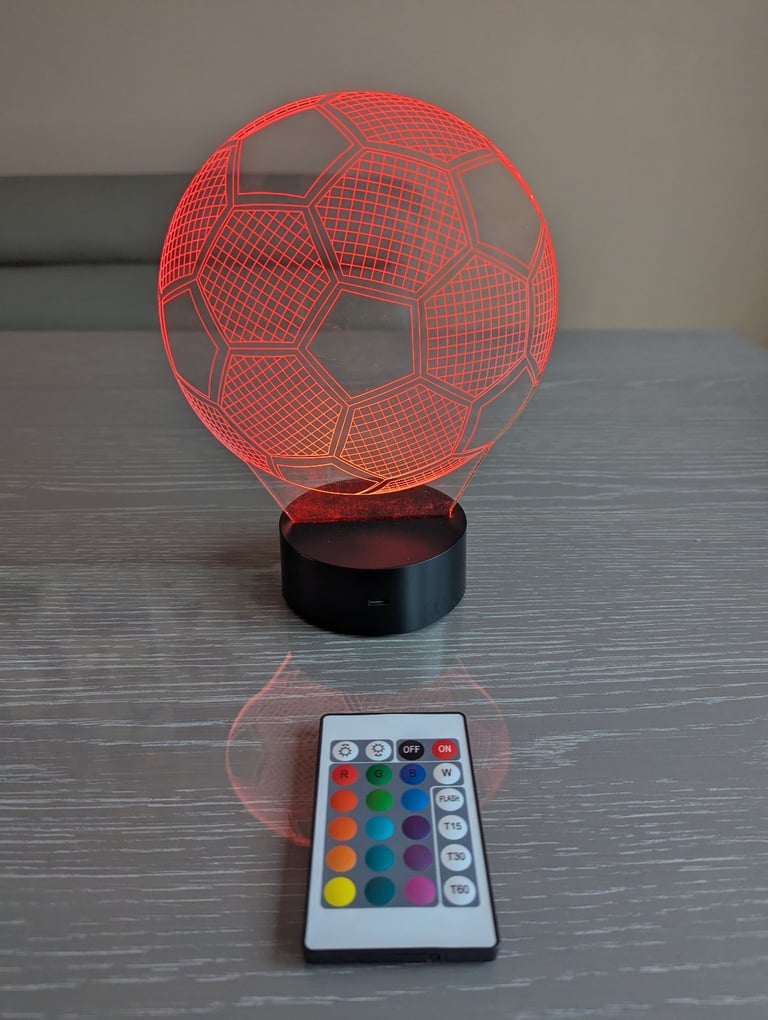 Multi colour changing football light 