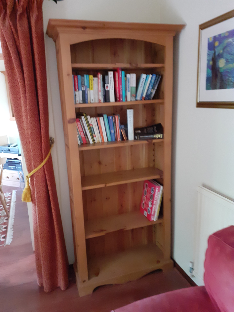 Solid pine bookshelf