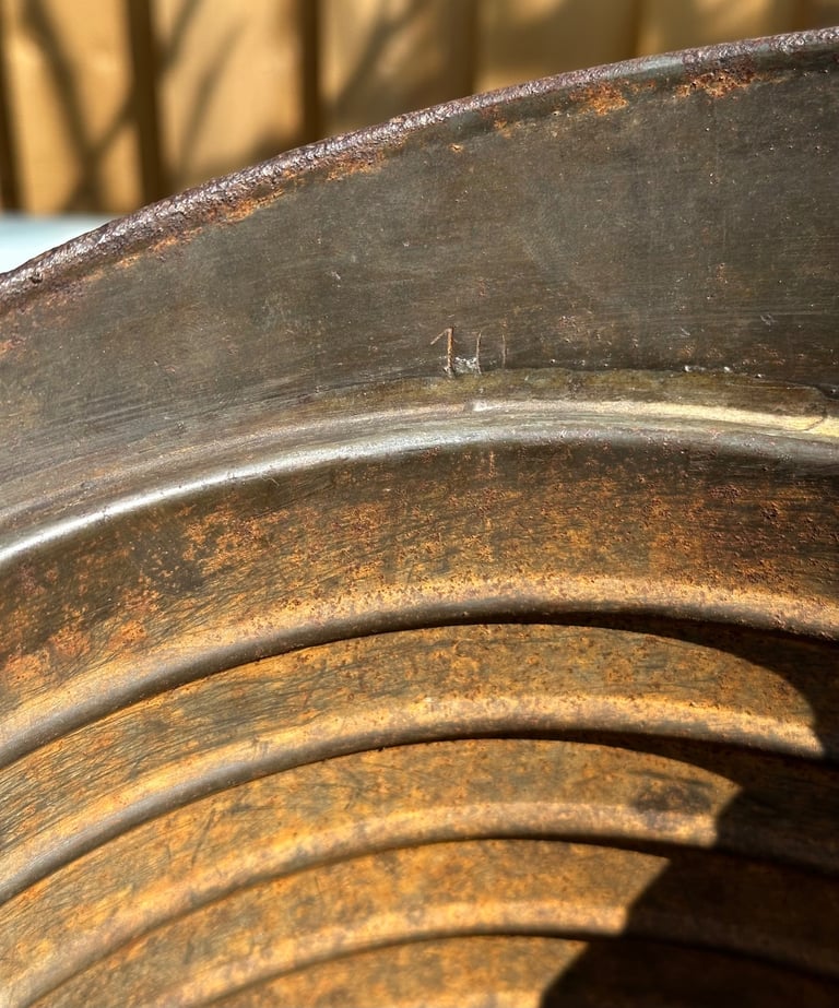 ANTIQUE FRENCH DECALITRE MEASURING JUG PITCHER, H33cm - 1900s CHAMPAGNE VINEYARD - WILL POST!