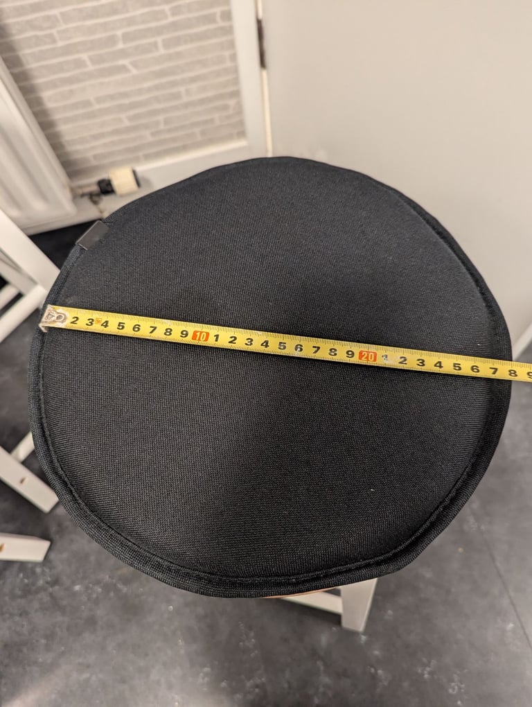 Habitat 4 as new wooden stools with clip of seatpads 