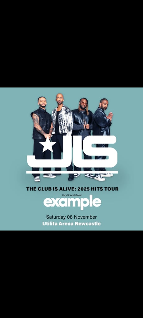 JLS tickets for sale - Newcastle 
