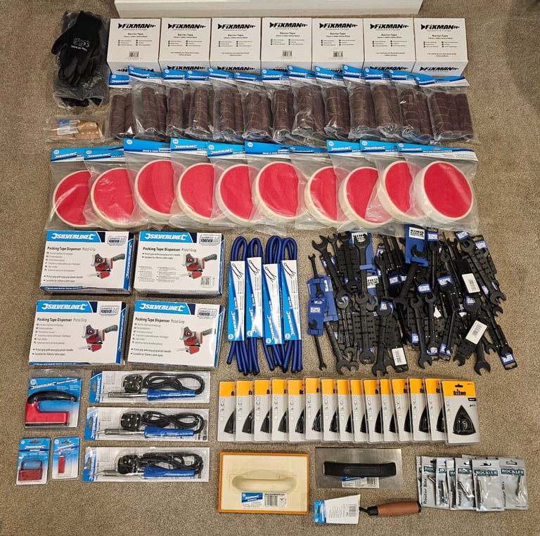 image for Joblot of brand new tools and accessories. Ebay Reseller Car boot sale Market stall Job lot