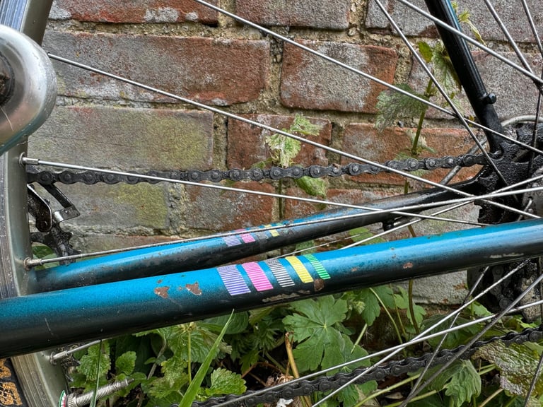 Handmade Italian vintage 1980s Rossin racing bike with Shimano 600 group set