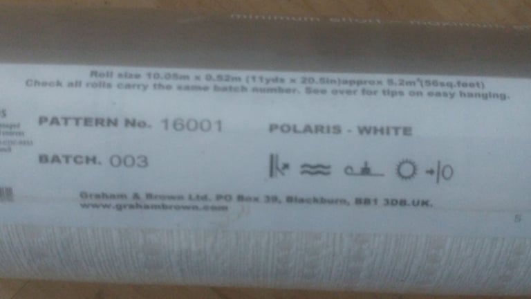 10 x Rolls Graham & Brown Wallpaper -See Description