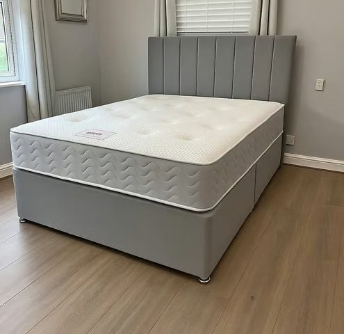 image for SAME DAY DELIVERY -- Small Double Divan Bed With  Mattress Brand New ~ ORDER NOW **
