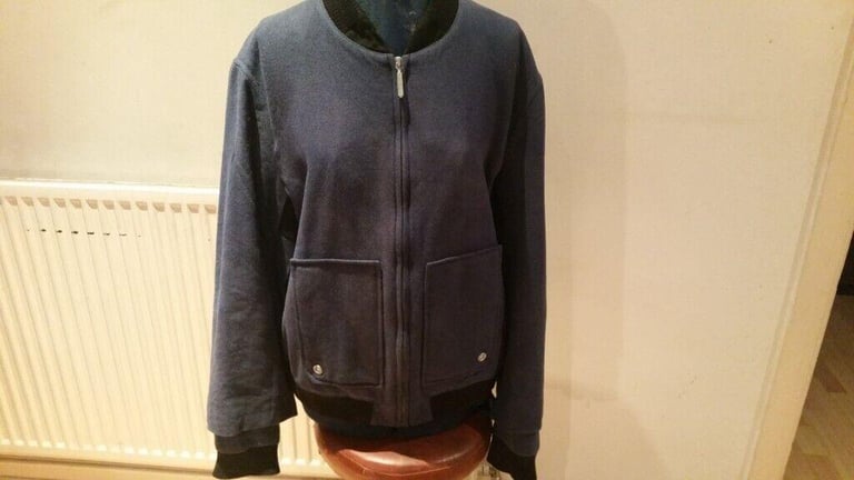  Rare Vintage 90's Designer BALENCIAGA PARIS Stylish Wool & Silk Warm Bomber Jacket. Size : 54 ( S )