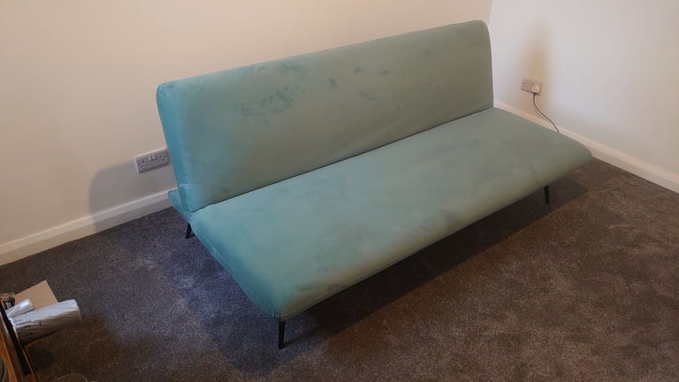Habitat Matteo Velvet Clic Clac Sofa Bed - Teal