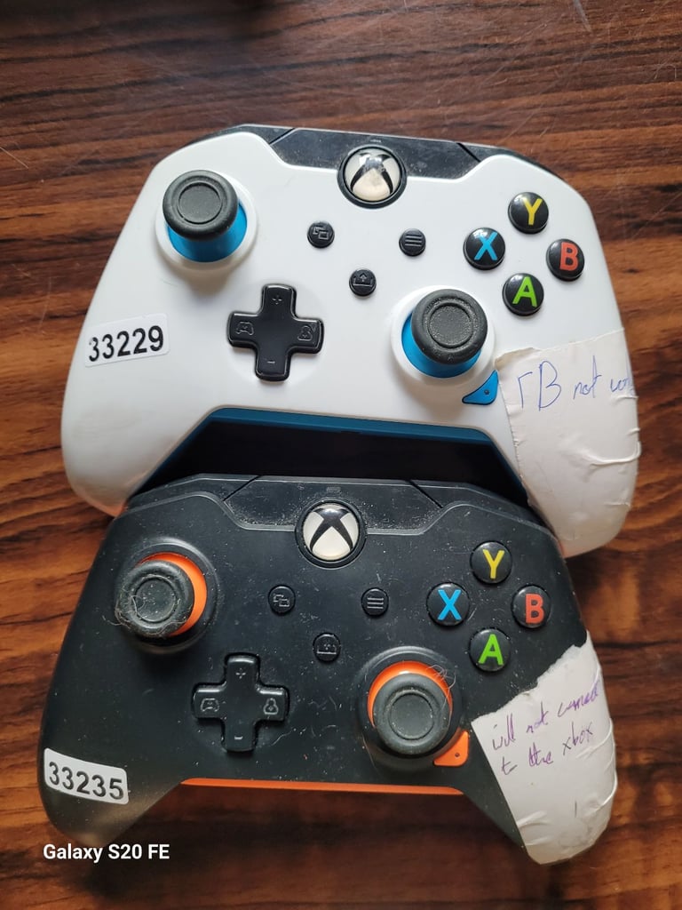 Xbox Controller Lot for Spares & Repairs - 6 Controllers Faulty/Joblot Deal