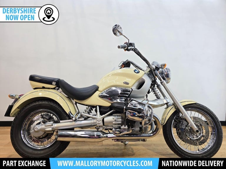 image for BMW R1200C Beige 1998 - Engine Guards, Single Sided Swingarm, Chrome Covers