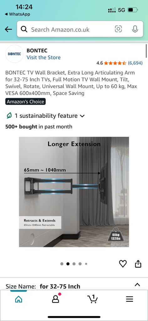 BONTEC TV Wall bracket