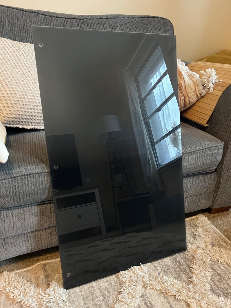 image for Smoke grey Ikea malm glass top 