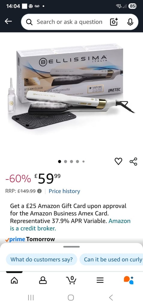 image for Hair straighteners bellissima please read