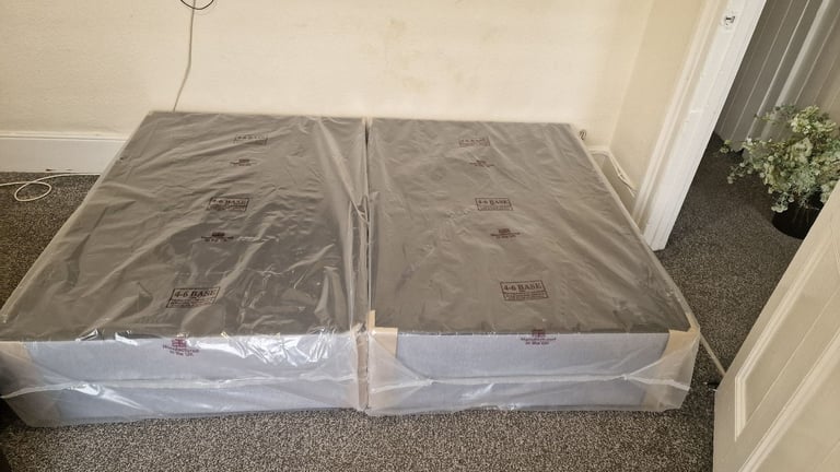 Brand New Divan Bed Bases & Mattress Never Used! Double bed 4ft6in x 6ft3in beds base single 3ft