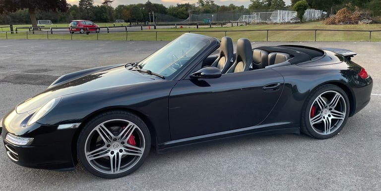 2007 PORSCHE 911 3.8 997 Carrera 4S Cabriolet! Turbo Alloys! Manual! Black! £22,500!