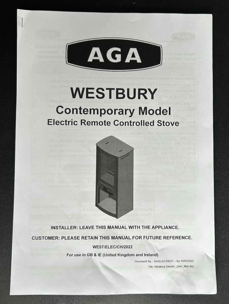 AGA Westbury Electric Stove