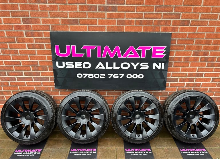 Tesla Model Y Induction Alloy’s (Genuine) & Michelin Pilot Sport EV’s 