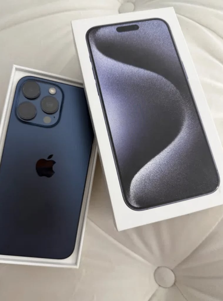 image for iPhone 15 Pro max Blue Titanium 256Gb