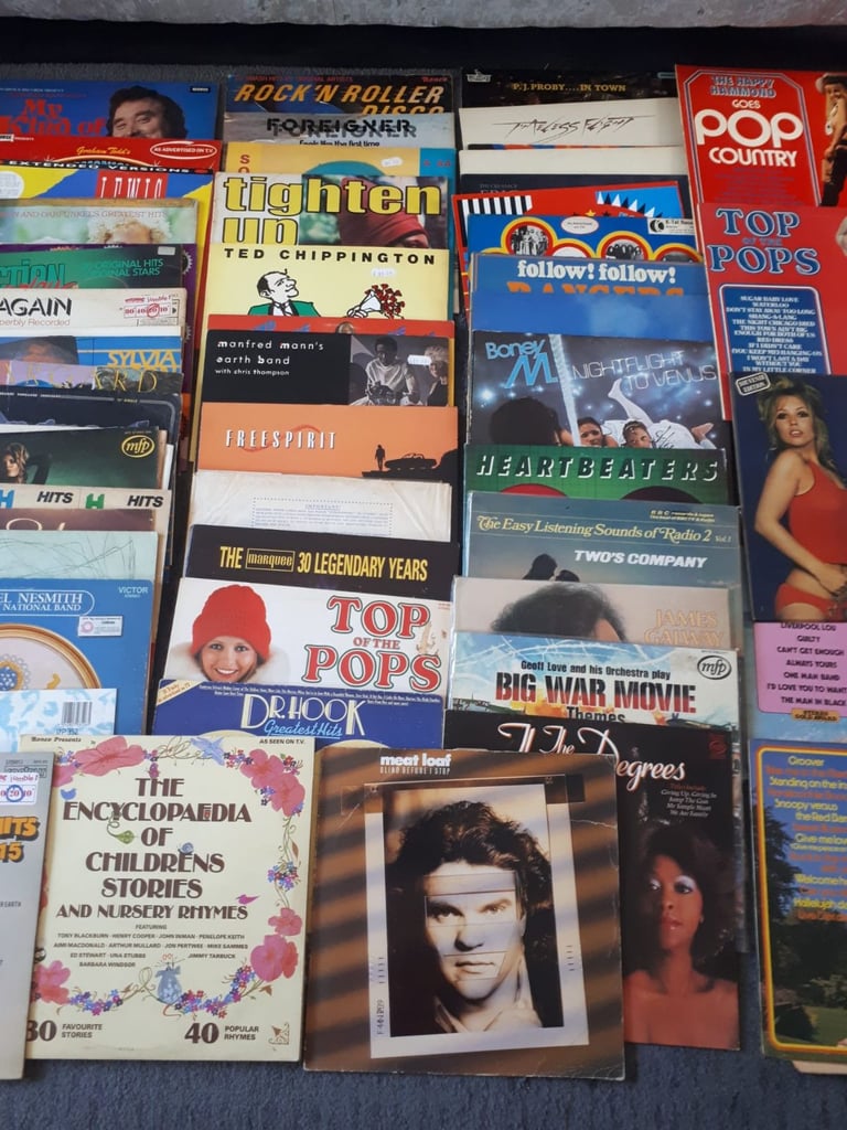 60+ Old Vinyls, LP, Long Plays from 60s & 70s, 80s. 331/3, 45 rpm, Pop Music, Funky, Classical