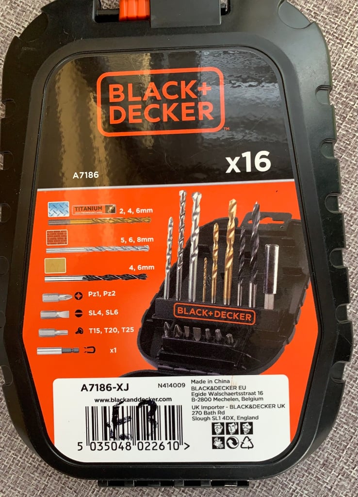 Black & Decker 16 piece Drill Set