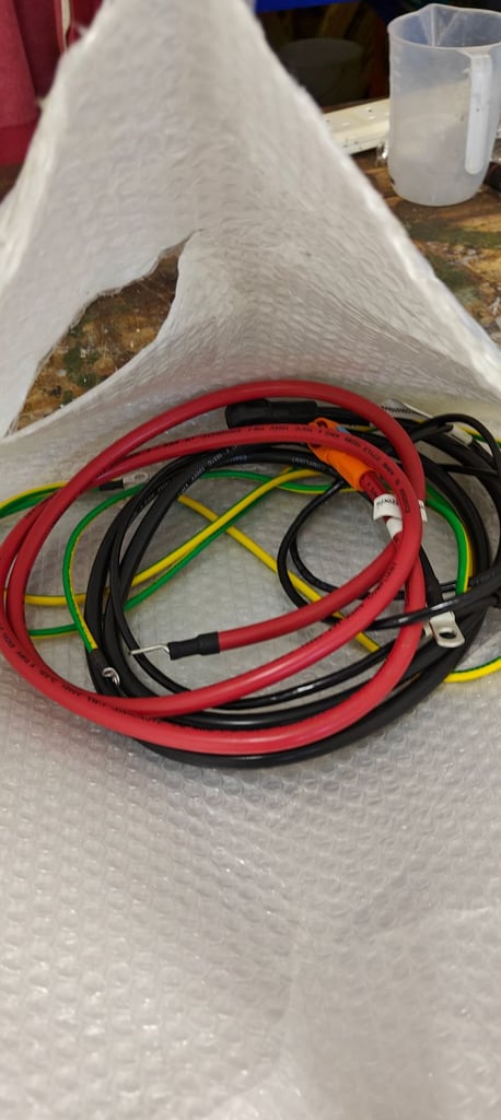 image for Solar Battery Cables and Mounting Bracket 