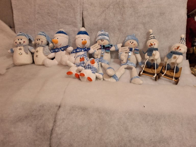 image for Bundle of Blue and White Snowmen