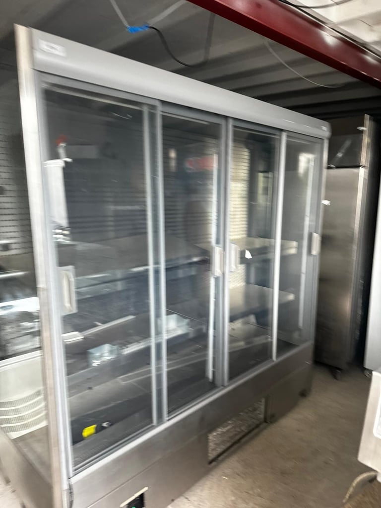 Commercial drinks fridges sliding doors like new cafe shop restaurant 