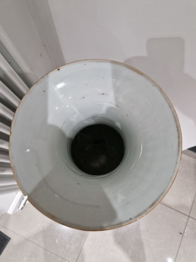 Antique Chinese Famille Verte Vase 