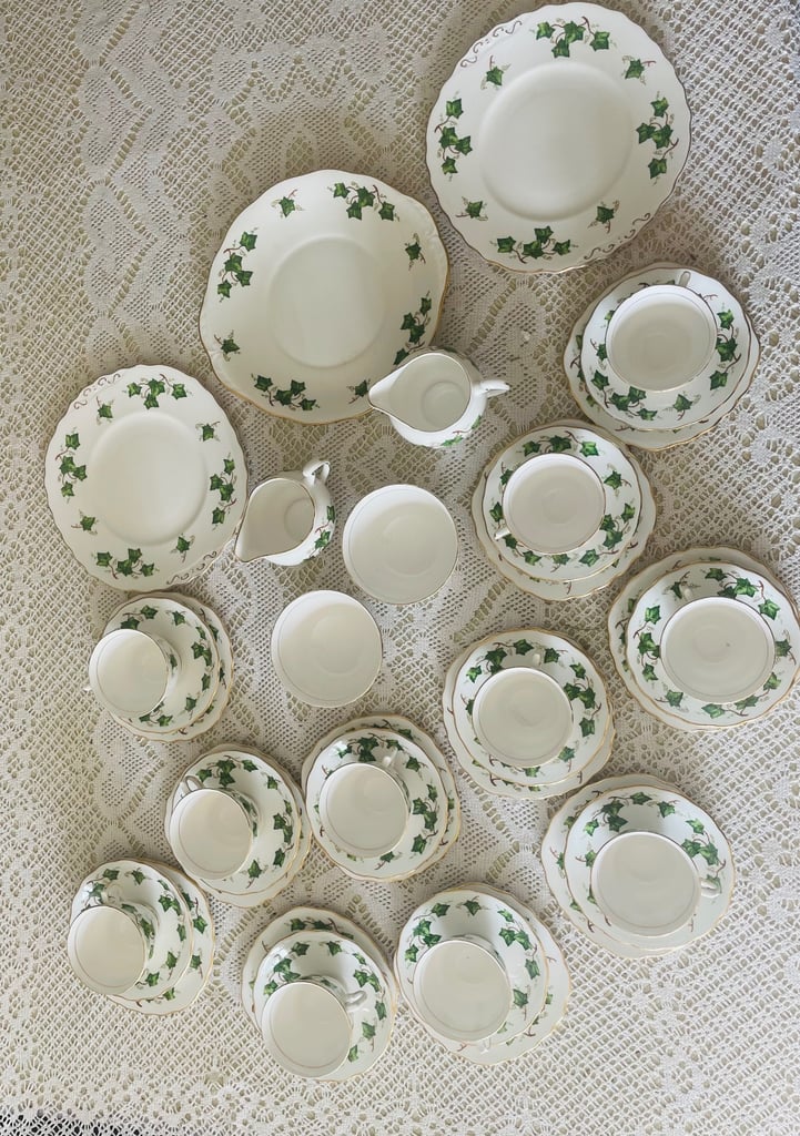 Vintage Colclough Bone China Ivy Tea Set
