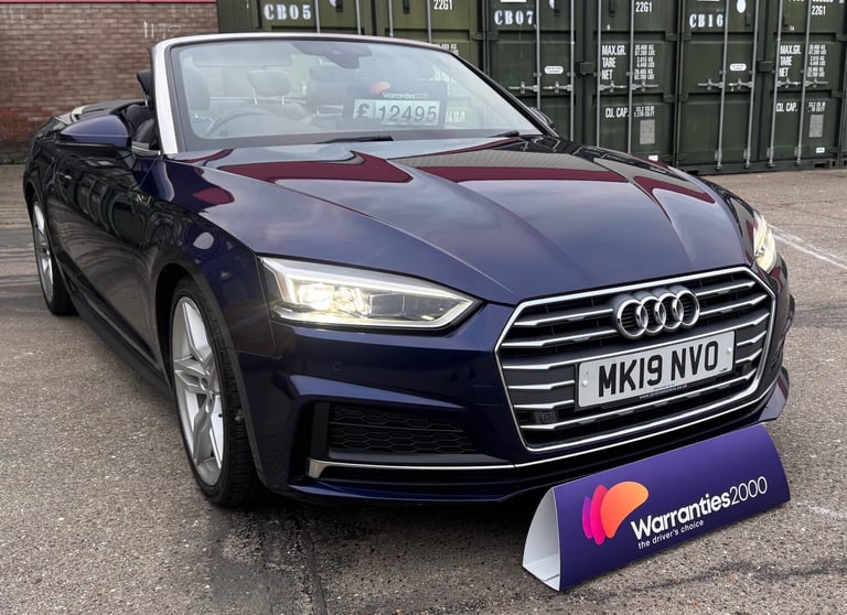 2019 Audi A5 40 TFSI S Line 2dr S Tronic CONVERTIBLE Petrol Automatic
