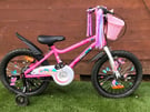 Chipmunk Summer girls bike. 18&quot; wheels Fully working