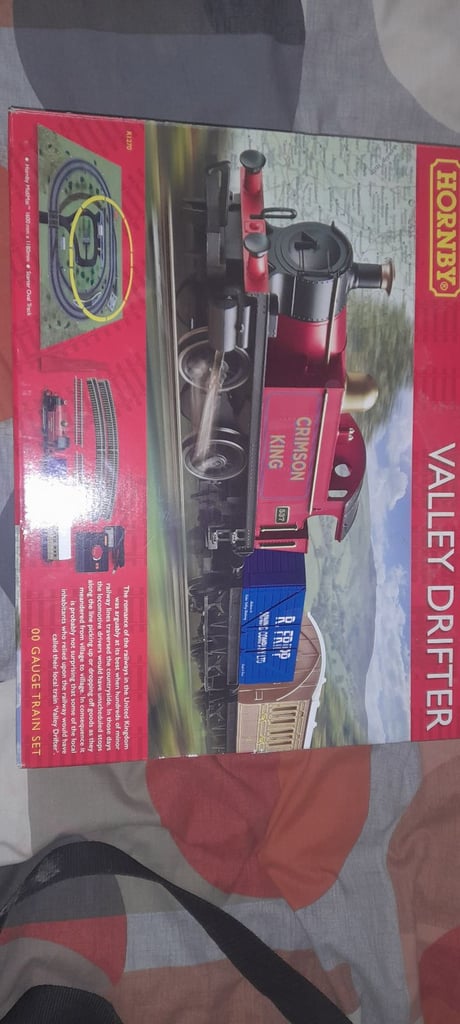 Set Train Valley Drifter Hornby 00 - Locomotive Vapeur, Wagons, Ovale Rails - Débutant Modélisme