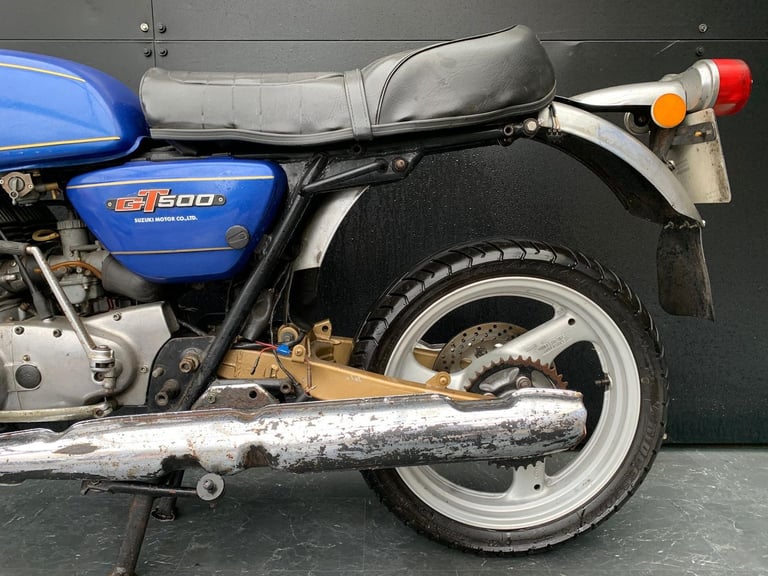 SUZUKI GT500 1976 CLASSIC RESTORATION PROJECT HPI CLEAR