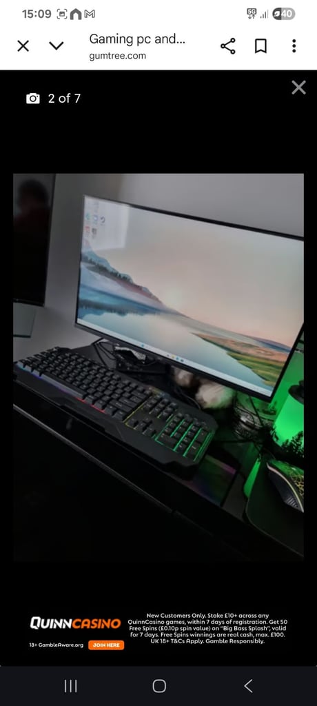 image for Gaming Pc + Full set up 