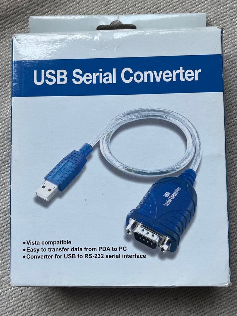 image for USB to RS-232 Serial Converter Adapter – New & Boxed