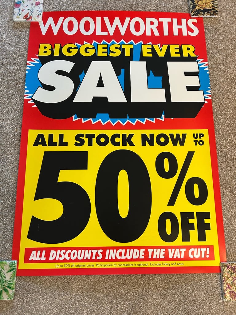 image for Woolworths Closing Down Poster 2009