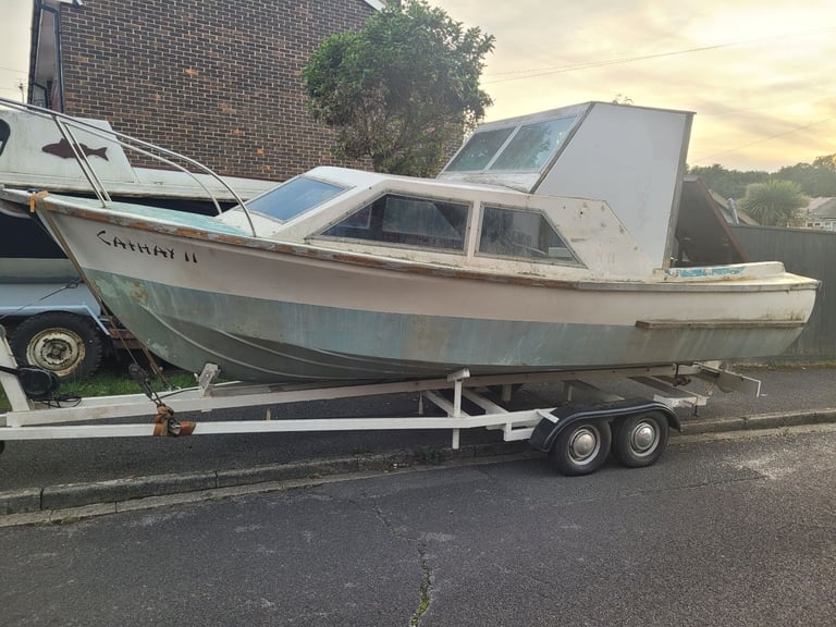 FREE 19ft cabin boat project- boat only.