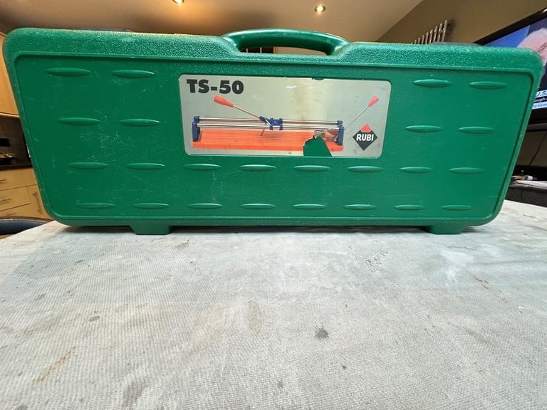 PROFESSIONAL RUBI TILE CUTTERS AND WHEELED TOOL BOX