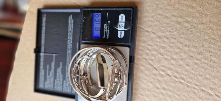 10 silver bangles bracelets 