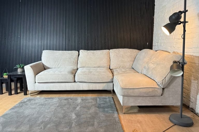 Furniture Village Legend Classic Cream Corner Sofa