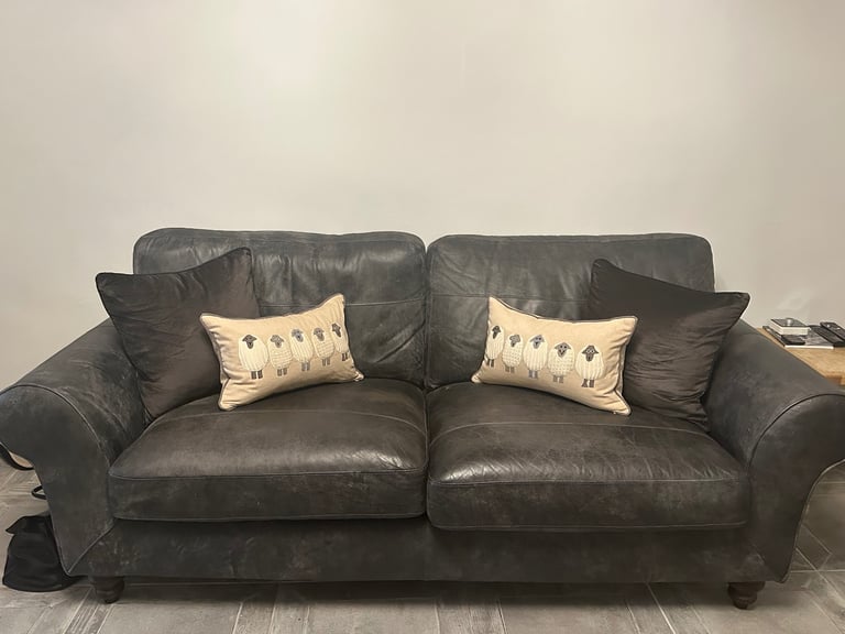 DFS leather sofa