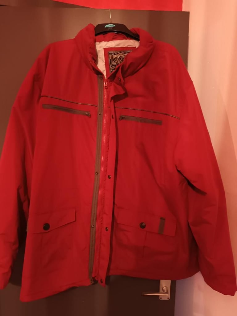 brand new men very warm padded jacket plenty pockets great for the winter size 4xl