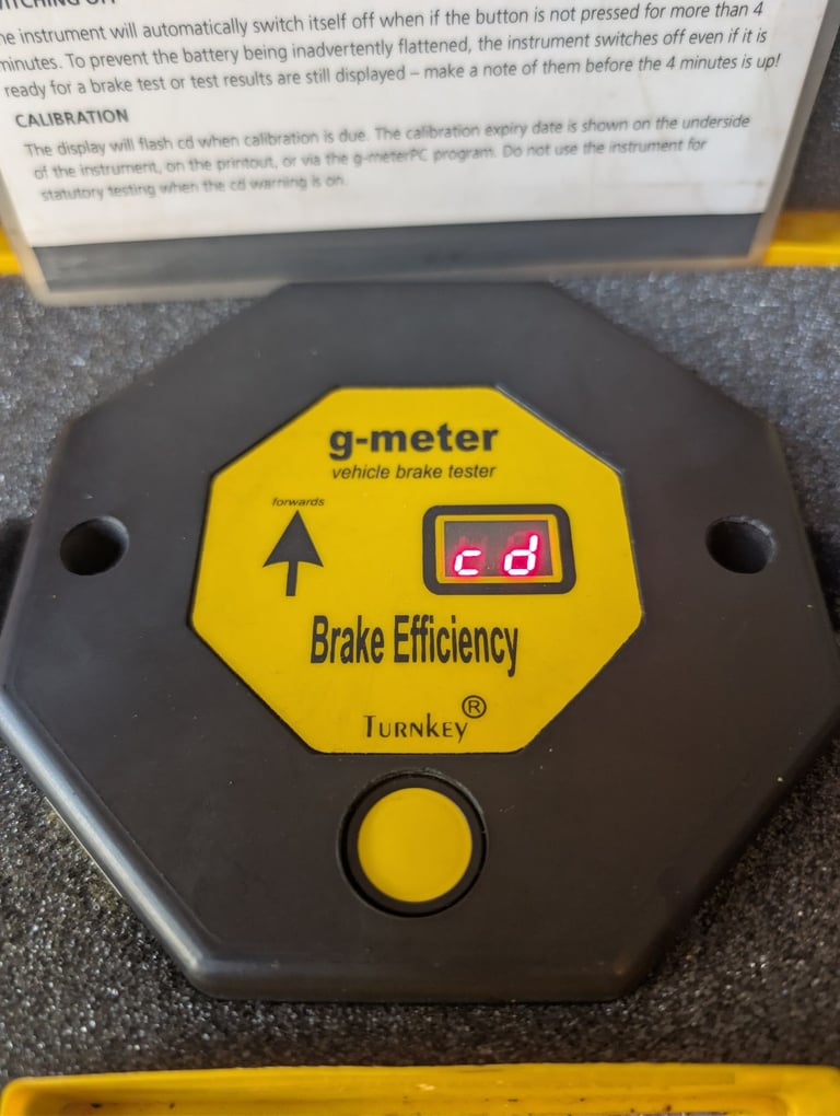 Turnkey G Meter Break Tester 