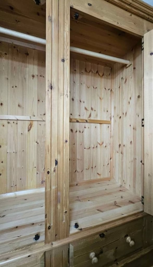 SOLID PINE WOOD Wardrobe - Quick Sale!